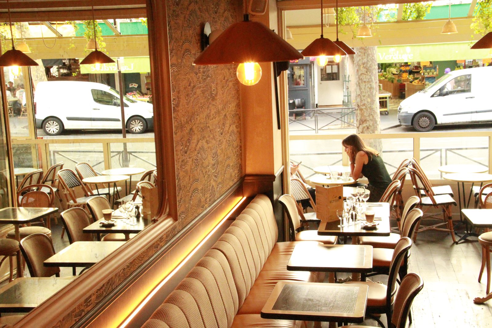 The dining room at Café Dupont